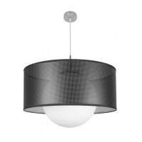 Distribuidor - Lâmpadas Diversas | Colgantes Moderno | COLGANTE COSMICO 1XE27 NIQUEL/NEGRO-PLATA REGX60X60 CM Ref: 194296009